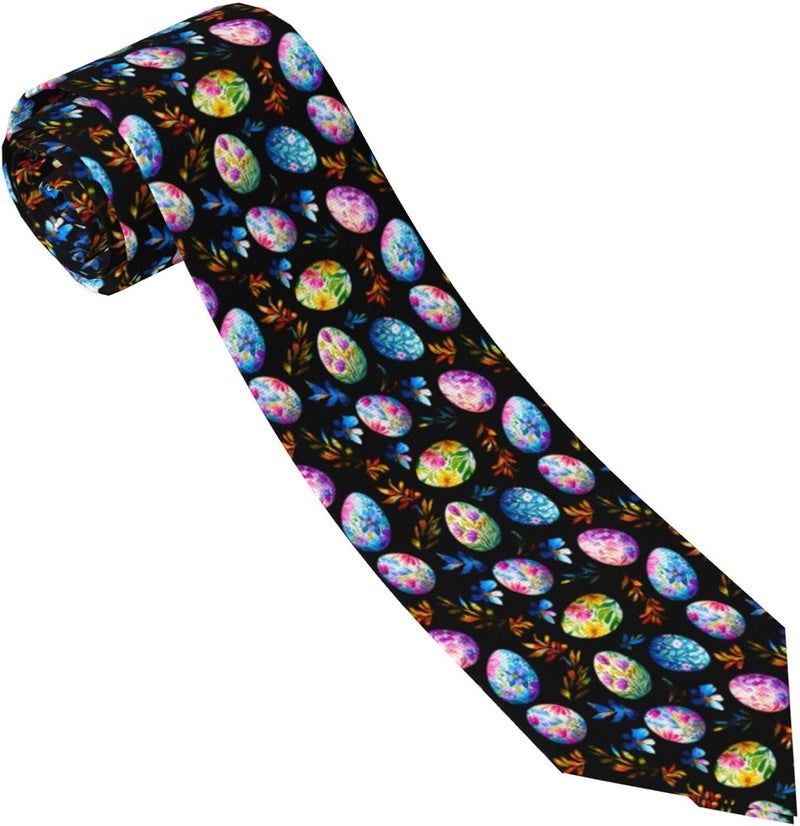 Yilad Tie for Men and Boy Novelty Fun Full Print Men's Necktie Skinny Fashion Narrow Wide - Image 1